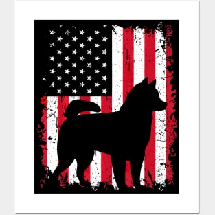 Alaskan Klee Kai 4Th Of July Shirt American Usa Flag Dog Tee Posters and Art